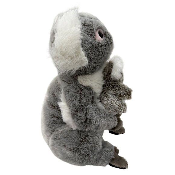 Bocchetta Grey & White Koala With Baby Plush Toy 14" Stuffed Animal 3+ Gift - Picture 2 of 8